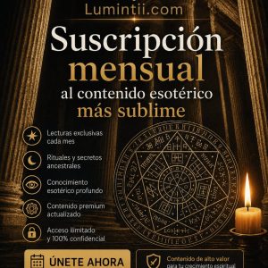 Acompañamiento Prémium, suscripción mensual al contenido esotérico de Luminitii.com