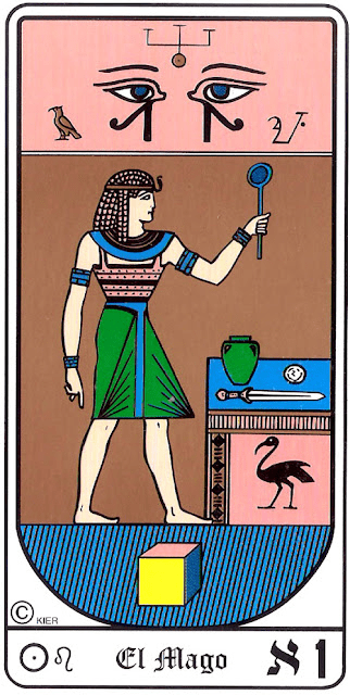 Carta : El Mago Tarot Egipcio Kier
