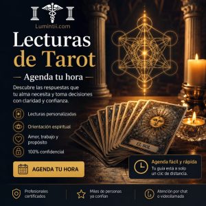 Lecturas de Tarot personalizadas, agenda tu hora en Luminitii.com