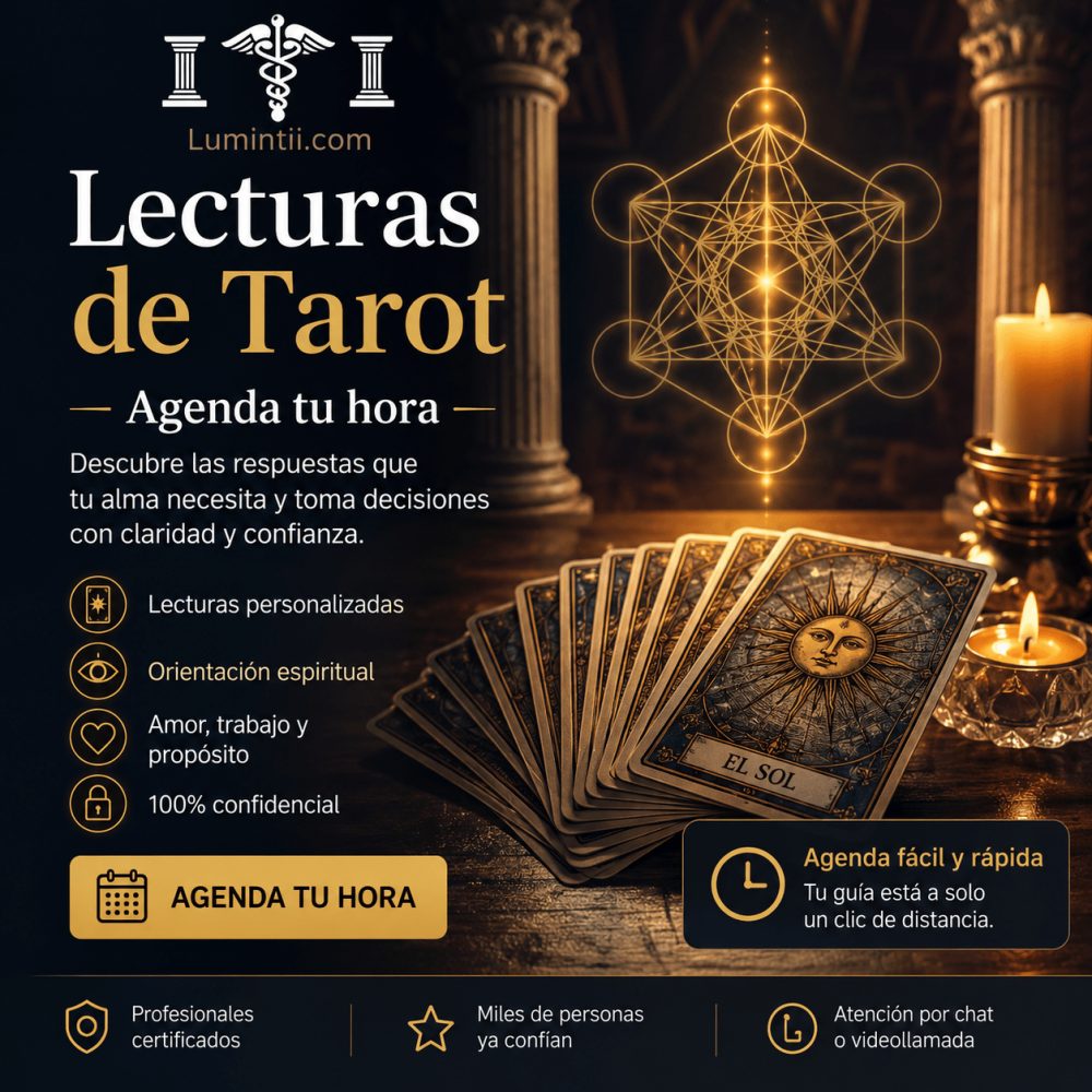 Tarot egipcio hermético - Lecturas personalizadas, agenda tu hora en Luminitii.com